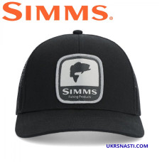 Кепка Simms Double Haul Icon Trucker Bass Black